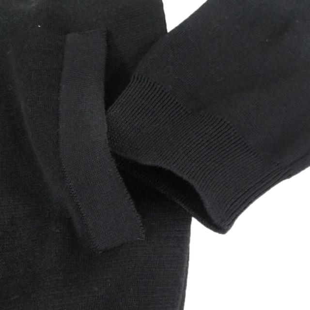セールAW MAISON KITSUNE メゾンキツネ メンズ ジップアップセーター PM02113 KT1168 / TECHNICAL MERINO WOOL KNITTED JACKET ブラック_7