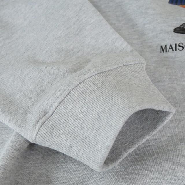 セールAW MAISON KITSUNE メゾンキツネ トレーナー レディース トップス コットン 綿100％ PW00316 KM0341 / DRESSED FOX COMFORT SWEATSHIRT グレー_7