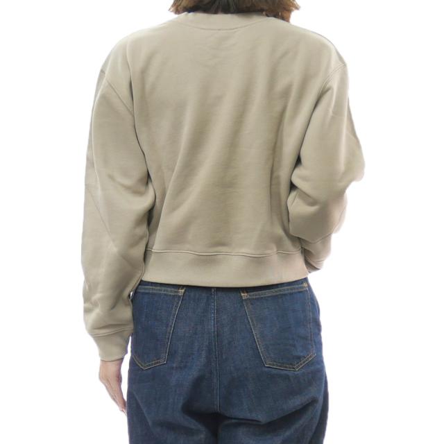 セールAW MAISON KITSUNE メゾンキツネ トレーナー レディース トップス コットン 綿100％ PW00318 KM0341 / LADY FOX CROPPED SWEATSHIRT グレージュ_3