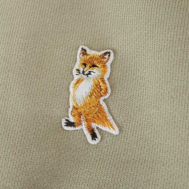 セールAW MAISON KITSUNE メゾンキツネ トレーナー レディース トップス コットン 綿100％ PW00318 KM0341 / LADY FOX CROPPED SWEATSHIRT グレージュ_6