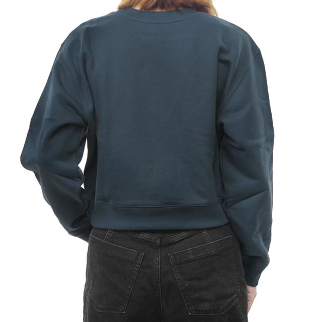 セールAW MAISON KITSUNE メゾンキツネ トレーナー レディース トップス PW00318 KM0341 / LADY FOX CROPPED SWEATSHIRT ダークブルー_3