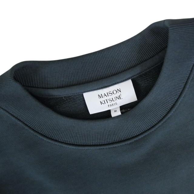 セールAW MAISON KITSUNE メゾンキツネ トレーナー レディース トップス PW00318 KM0341 / LADY FOX CROPPED SWEATSHIRT ダークブルー_5