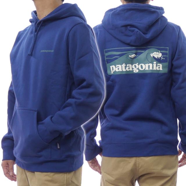 2025 秋冬新作！ PATAGONIA パタゴニア パーカー メンズ プルオーバー 39665/BOARDSHORT LOGO UPRISAL HOODY（ボードショーツロゴアップライザルフーディ） ブルー