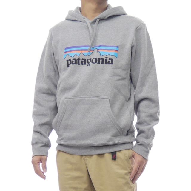 2025 秋冬新作！ PATAGONIA パタゴニア パーカー メンズ プルオーバー 39622 / M’S P-6 LOGO UPRISAL HOODY（P-6ロゴアップライザルフーディ） GLH グレー