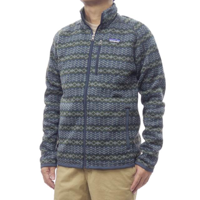 2025 秋冬新作！ PATAGONIA パタゴニア メンズ フリースジャケット 25528/MEN’S BETTER SWEATER JACKET（メンズ ベターセータージャケット） MNSM ブルー系マルチ