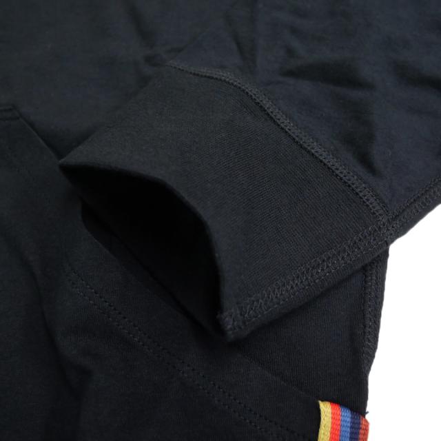 セールAW PAUL SMITH ポールスミス パーカー メンズ ジップアップ コットン 綿100％ M1A 500M AU279B ブラック 定番人気商品_7