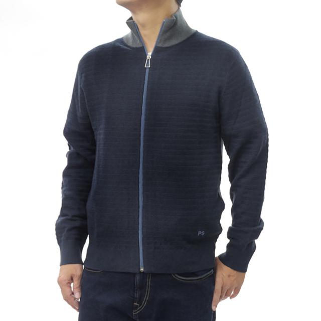 PS PAUL SMITH ポールスミス メンズ ジップアップカーディガン M2R 509Z T22512 ネイビー
