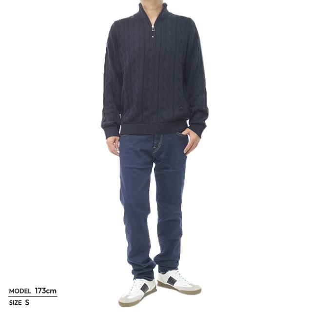 セールAW PS PAUL SMITH ポールスミス メンズ ジップアップセーター M2R 496Z T22515 ネイビー_1