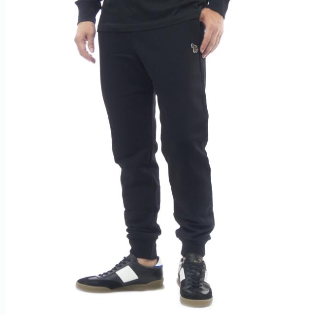 2025 秋冬新作！ PS PAUL SMITH ポールスミス スウェットパンツ メンズ コットン 綿100％ M2A 482T KZEBRA ブラック