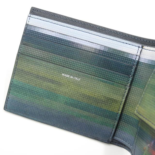 セールAW PAUL SMITH ポールスミス 財布 メンズ 二つ折り財布 小銭入れ付き M1A 4833 TGLECO ブラック_6