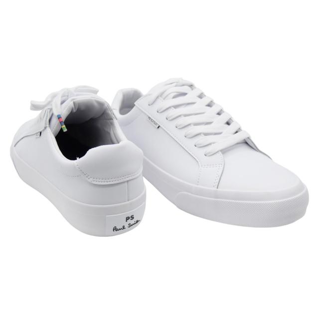 セールAW PS PAUL SMITH ポールスミス メンズ スニーカー 靴 シューズ ローカット M2S AMS01 NLEA / AMOS ホワイト 定番人気商品
