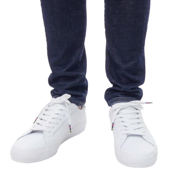セールAW PS PAUL SMITH ポールスミス メンズ スニーカー 靴 シューズ ローカット M2S AMS01 NLEA / AMOS ホワイト 定番人気商品