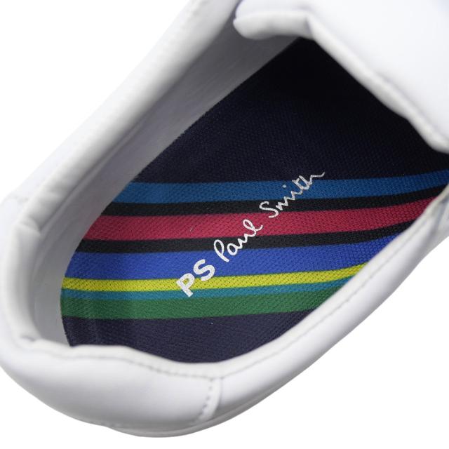 セールAW PS PAUL SMITH ポールスミス メンズ スニーカー 靴 シューズ ローカット M2S AMS01 NLEA / AMOS ホワイト 定番人気商品