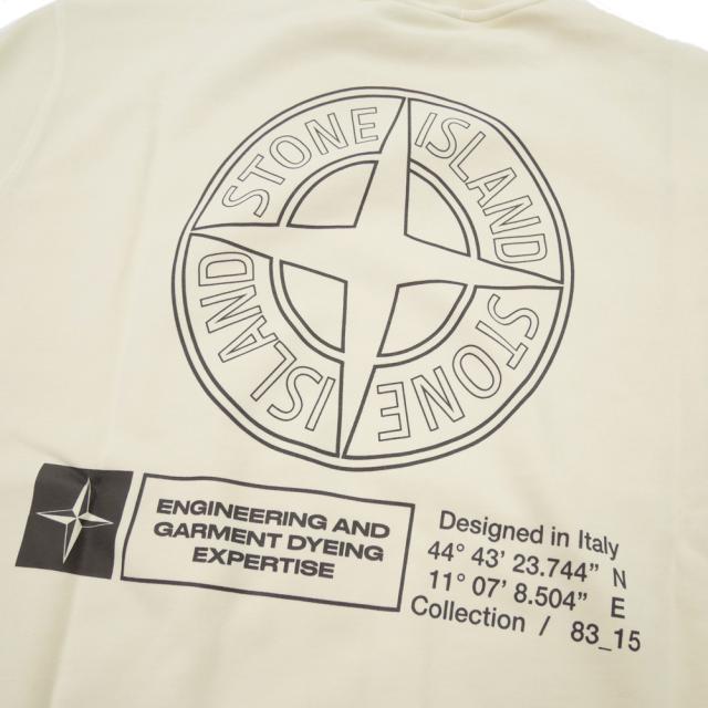 セールAW STONE ISLAND ストーンアイランド トレーナー メンズ コットン 綿100％ 6100018 アイボリー_7
