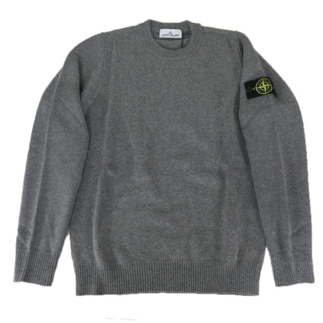 2025 秋冬新作！ STONE  ストーンアイランド セーター メンズ クルーネックニット 5100072 グレー 2025 秋冬新作！ STONE ISLAND ストーンアイランド セーター メンズ