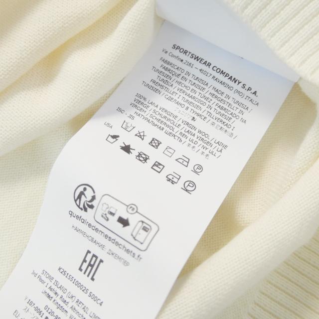 セールAW STONE ISLAND ストーンアイランド メンズ タートルネックニット セーター 5100025 オフホワイト_9