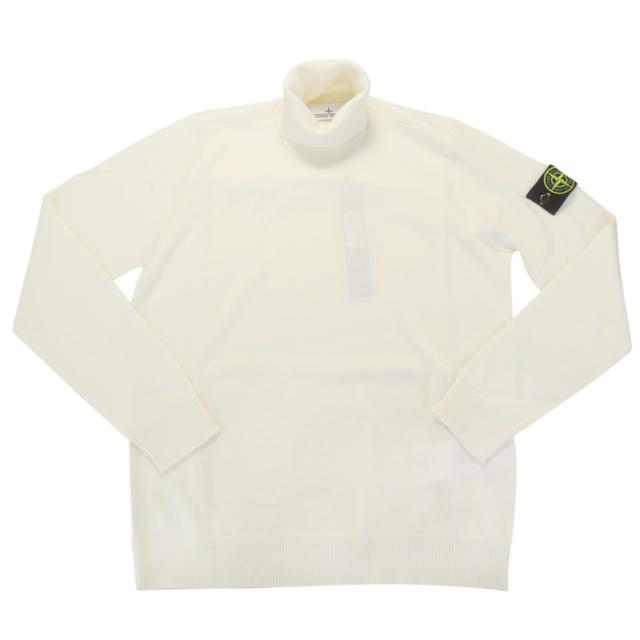 セールAW STONE ISLAND ストーンアイランド メンズ タートルネックニット セーター 5100025 オフホワイト_4