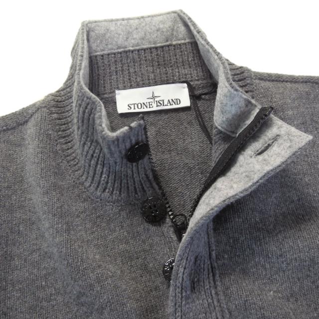 セールAW STONE ISLAND ストーンアイランド メンズ ハーフジップセーター 5100040 グレー_5