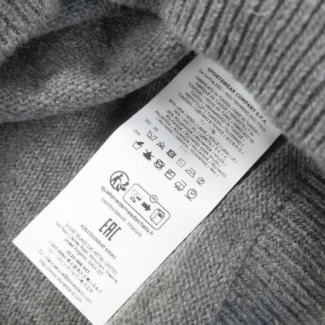 セールAW STONE ISLAND ストーンアイランド メンズ ハーフジップセーター 5100040 グレー_8