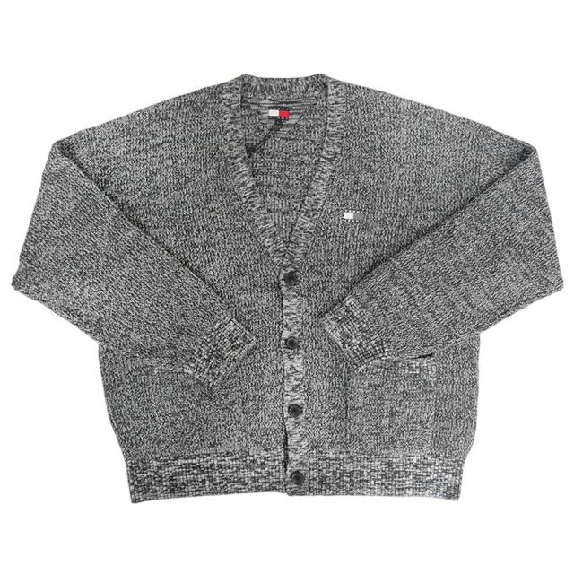 セールAW TOMMY JEANS トミージーンズ メンズ カーディガン ニット DM22104 ブラック