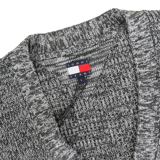 セールAW TOMMY JEANS トミージーンズ メンズ カーディガン ニット DM22104 ブラック