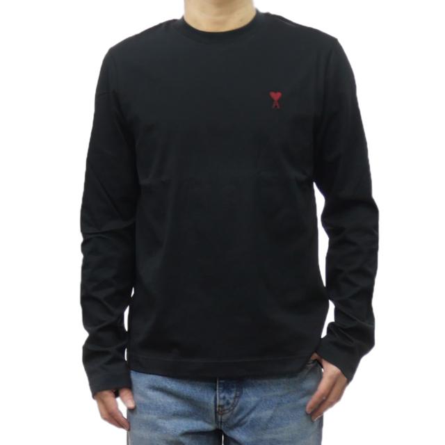 AMI PARIS アミパリス Tシャツ メンズ 長袖 クルーネック ロンT