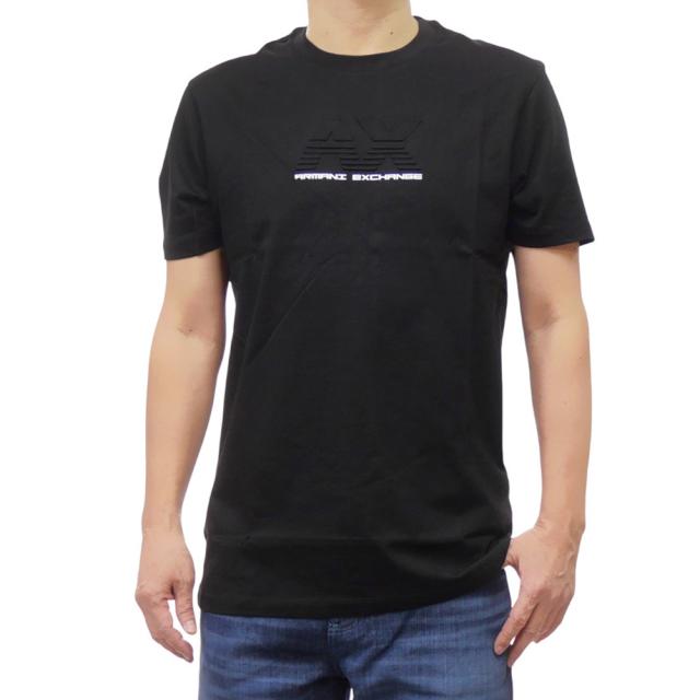セールSS ARMANI EXCHANGE A/X アルマーニエクスチェンジ Tシャツ メンズ 半袖 クルーネック コットン 綿100％ XM000544 AF103611 ブランド ロゴ カジュアル 大きいサイズ ブラック