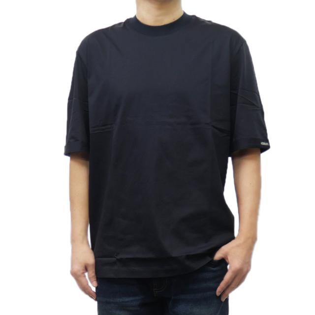セールSS ARMANI EXCHANGE A/X アルマーニエクスチェンジ Tシャツ メンズ 半袖 クルーネック コットン 綿100％ XM000519 AF10337 無地 ワンポイント ブランド ロゴ 刺繍 カジュアル スポーティ ジム ネイビー
