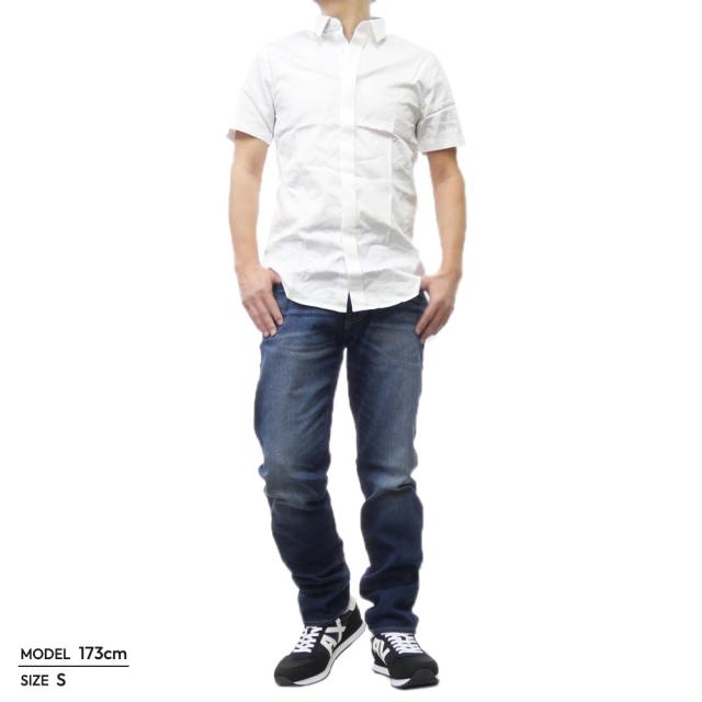 旧モデルセール！ ARMANI EXCHANGE A/X アルマーニエクスチェンジ カジュアルシャツ メンズ 8NZCBF ZN10Z ホワイト 定番人気商品_1