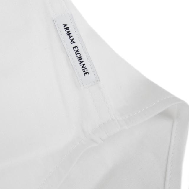 旧モデルセール！ ARMANI EXCHANGE A/X アルマーニエクスチェンジ カジュアルシャツ メンズ 8NZCBF ZN10Z ホワイト 定番人気商品_8