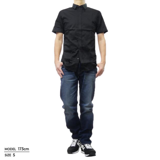 旧モデルセール！ ARMANI EXCHANGE A/X アルマーニエクスチェンジ カジュアルシャツ メンズ 8NZCBF ZN10Z ブラック 定番人気商品_1