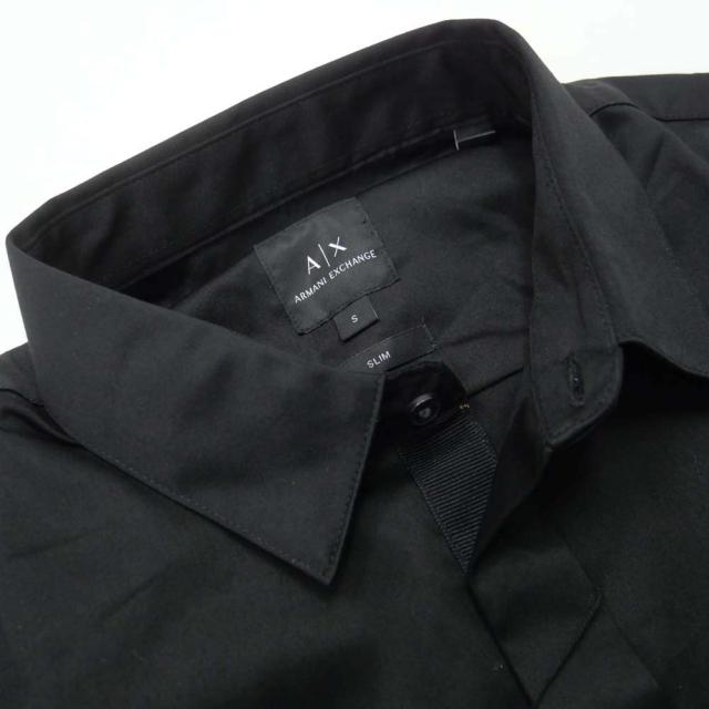 旧モデルセール！ ARMANI EXCHANGE A/X アルマーニエクスチェンジ カジュアルシャツ メンズ 8NZCBF ZN10Z ブラック 定番人気商品_5