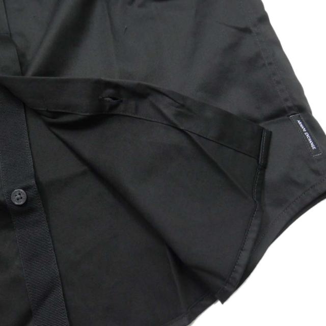 旧モデルセール！ ARMANI EXCHANGE A/X アルマーニエクスチェンジ カジュアルシャツ メンズ 8NZCBF ZN10Z ブラック 定番人気商品_8