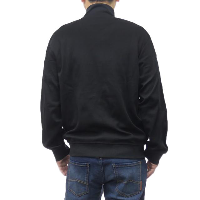 旧モデルセール！ ARMANI EXCHANGE A/X アルマーニエクスチェンジ スウェット メンズ ジップアップ コットン 綿100％ XM000311 AF103650 同色ロゴ ラインテープ ブラック_3