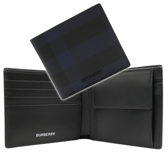 BURBERRY バーバリー 財布 メンズ 二つ折り財布（小銭入れ付き） 8073284 1 / MS CC BILLCOIN NCE ネイビー