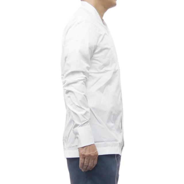 旧モデルセール！ BAGUTTA バグッタ ノーカラーシャツ メンズ コットン 綿100％ T099 / NOBU ホワイト_2