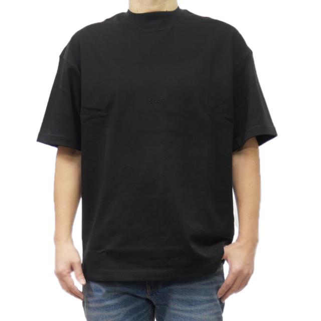 セールSS BALR. ボーラー Tシャツ メンズ 半袖 クルーネック コットン 綿100％ B1112.1279 Logo Box T-Shirt 無地 ワンポイント ブランド ロゴ 刺繍 カジュアル スポーティ 大きいサイズ ブラック