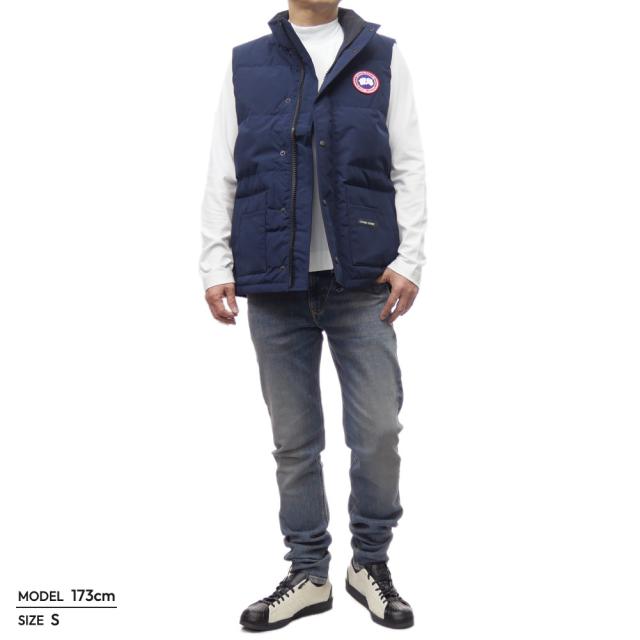   ダウンベスト カナダグース ネイビー ベスト CLASSIC DISC】Freestyle Crew Vest | CANADA GOOSE(カナダグース