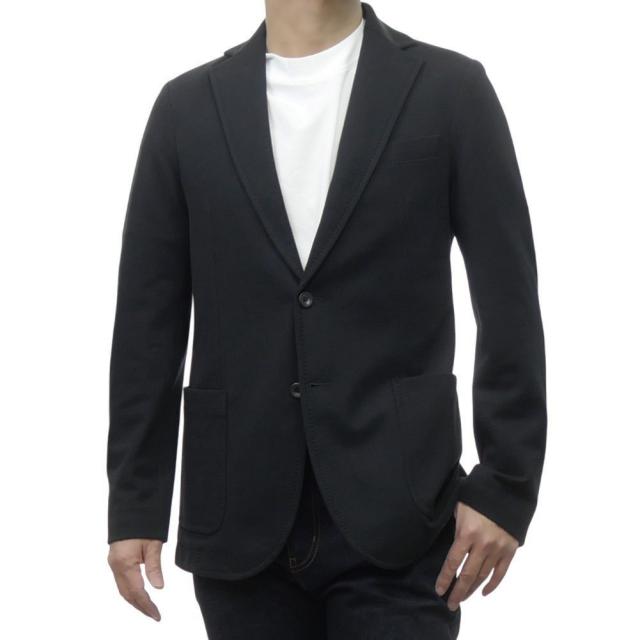 セールSS CIRCOLO1901 チルコロ1901 ジャケット メンズ シングル 2Bジャケット CN4650 ジャージージャケット ビジネス ブランド ブラック