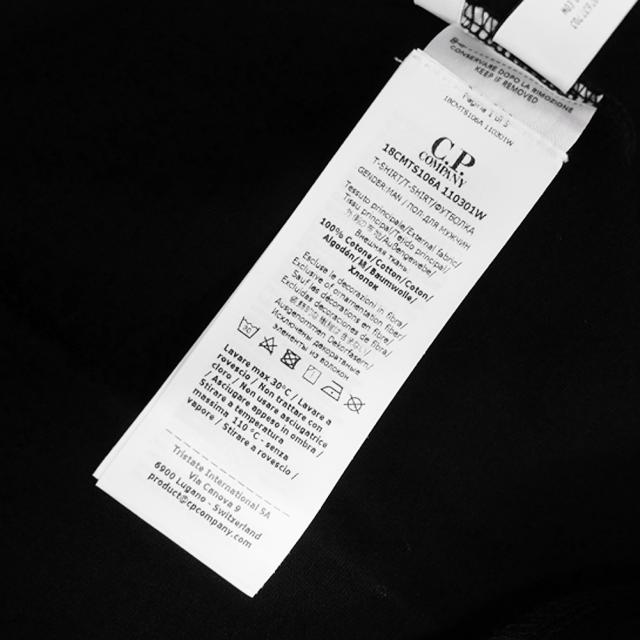 旧モデルセール！ C.P. COMPANY シーピーカンパニー Tシャツ メンズ 半袖 トップス クルーネック コットン 綿100％/18CMTS106A 110301W ブラック_10
