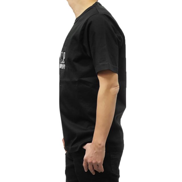 旧モデルセール！ C.P. COMPANY シーピーカンパニー Tシャツ メンズ 半袖 トップス クルーネック コットン 綿100％/18CMTS106A 110301W ブラック_2