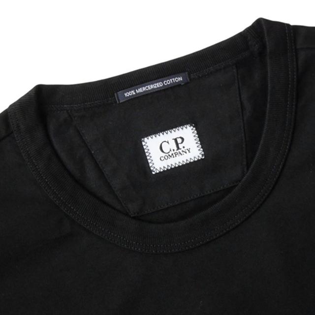 旧モデルセール！ C.P. COMPANY シーピーカンパニー Tシャツ メンズ 半袖 トップス クルーネック コットン 綿100％/18CMTS106A 110301W ブラック_5