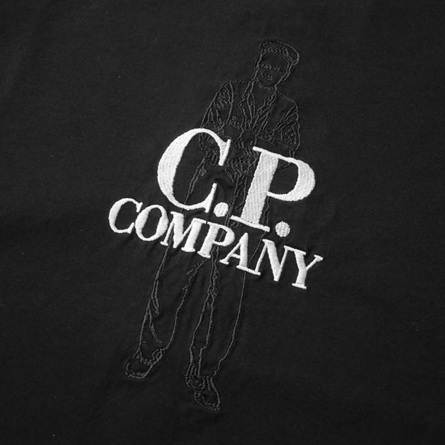 旧モデルセール！ C.P. COMPANY シーピーカンパニー Tシャツ メンズ 半袖 トップス クルーネック コットン 綿100％/18CMTS106A 110301W ブラック_6