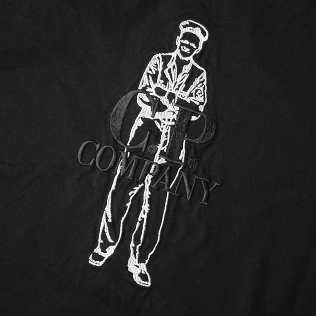 旧モデルセール！ C.P. COMPANY シーピーカンパニー Tシャツ メンズ 半袖 トップス クルーネック コットン 綿100％/18CMTS106A 110301W ブラック_8