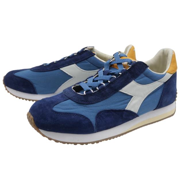 セールSS DIADORA HERITAGE ディアドラ ヘリテージ メンズ スニーカー 靴 シューズ ローカット 181576 01 / EQUIPE CANVASSWEVO ブルー