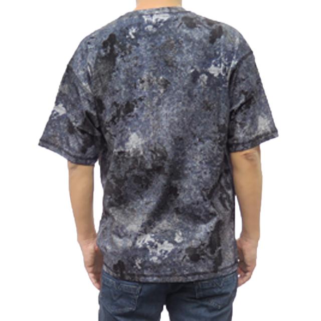 セールSS DIESEL ディーゼル Tシャツ メンズ 半袖 クルーネック コットン 綿100％ A16403 0QLAF / T-BOXT-R12 ネイビー×ブラック セールSS DIESEL ディーゼル Tシャツ メンズ 半袖 クルーネック