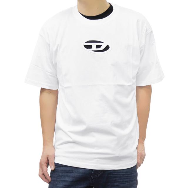 セールSS DIESEL ディーゼル Tシャツ メンズ 半袖 クルーネック コットン 綿100％ A15180 0NIAX / T-BOXT-0D ホワイト
