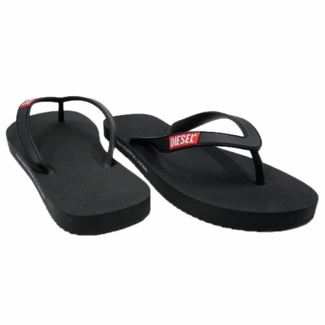 【○％OFF！】DIESEL ディーゼル メンズトングサンダル  Y03601 PR205 / SA-RIO ブラック 2025春夏新作の通販は