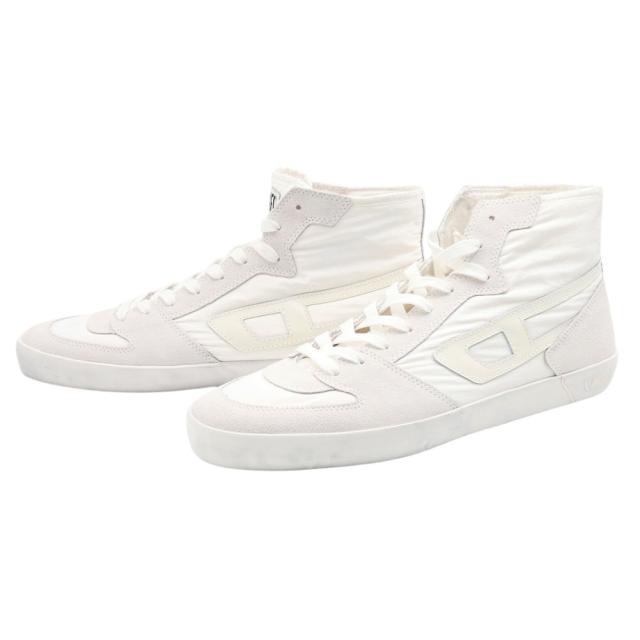 セールSS DIESEL ディーゼル メンズ スニーカー 靴 シューズ ハイカット Y03488 P8119 / S-LEROJI D-1 MID ホワイト