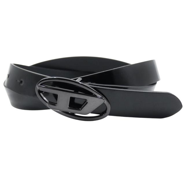 セールSS DIESEL ディーゼル ベルト レディース レザーベルト X09727 P1660 / B-1DRW20 ブラック